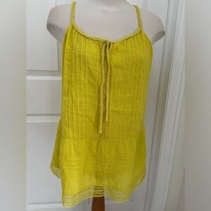 Old Navy yellow summer cotton top size large